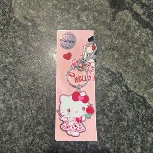 Claire's Hello Kitty Keychain - Red and White